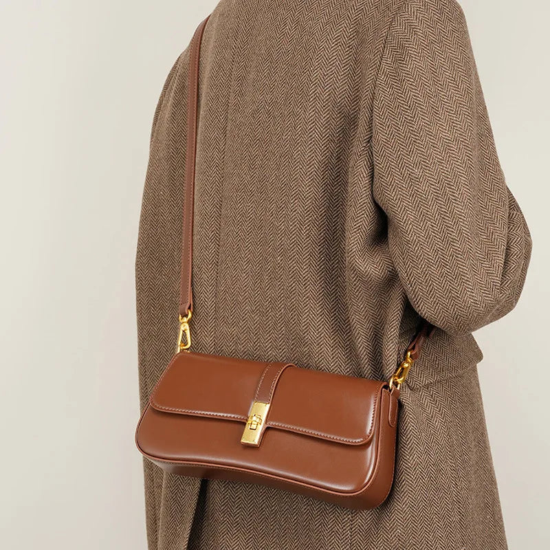 Charmé Classic Leather Underarm Bag