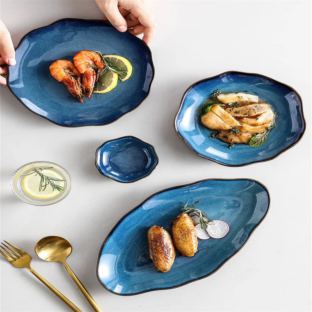 Sapphire Kiln-Glazed Dinnerware