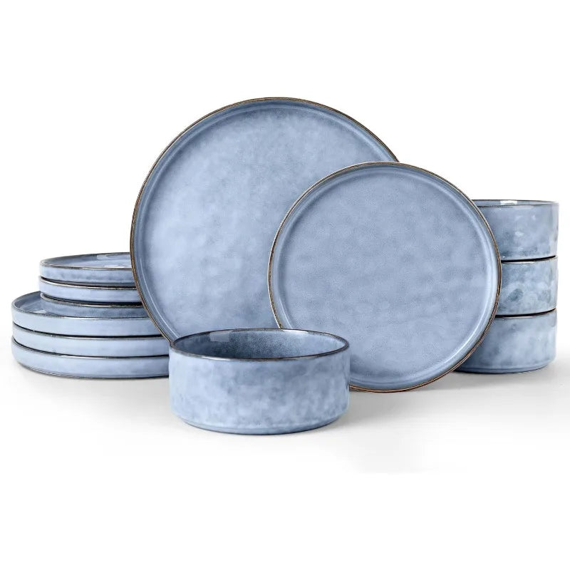 Elmwood 12-Piece Stoneware Dinner Set