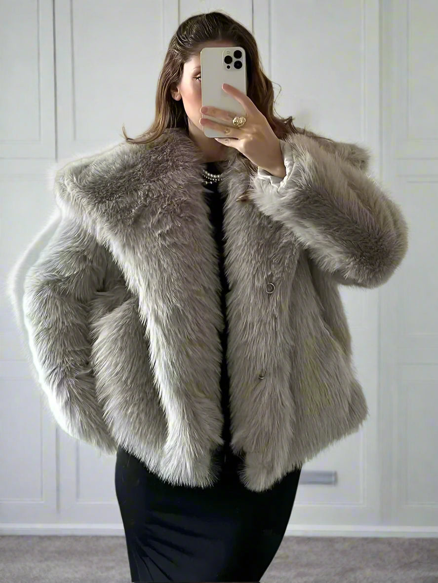 Frosted Allure Fur Coat