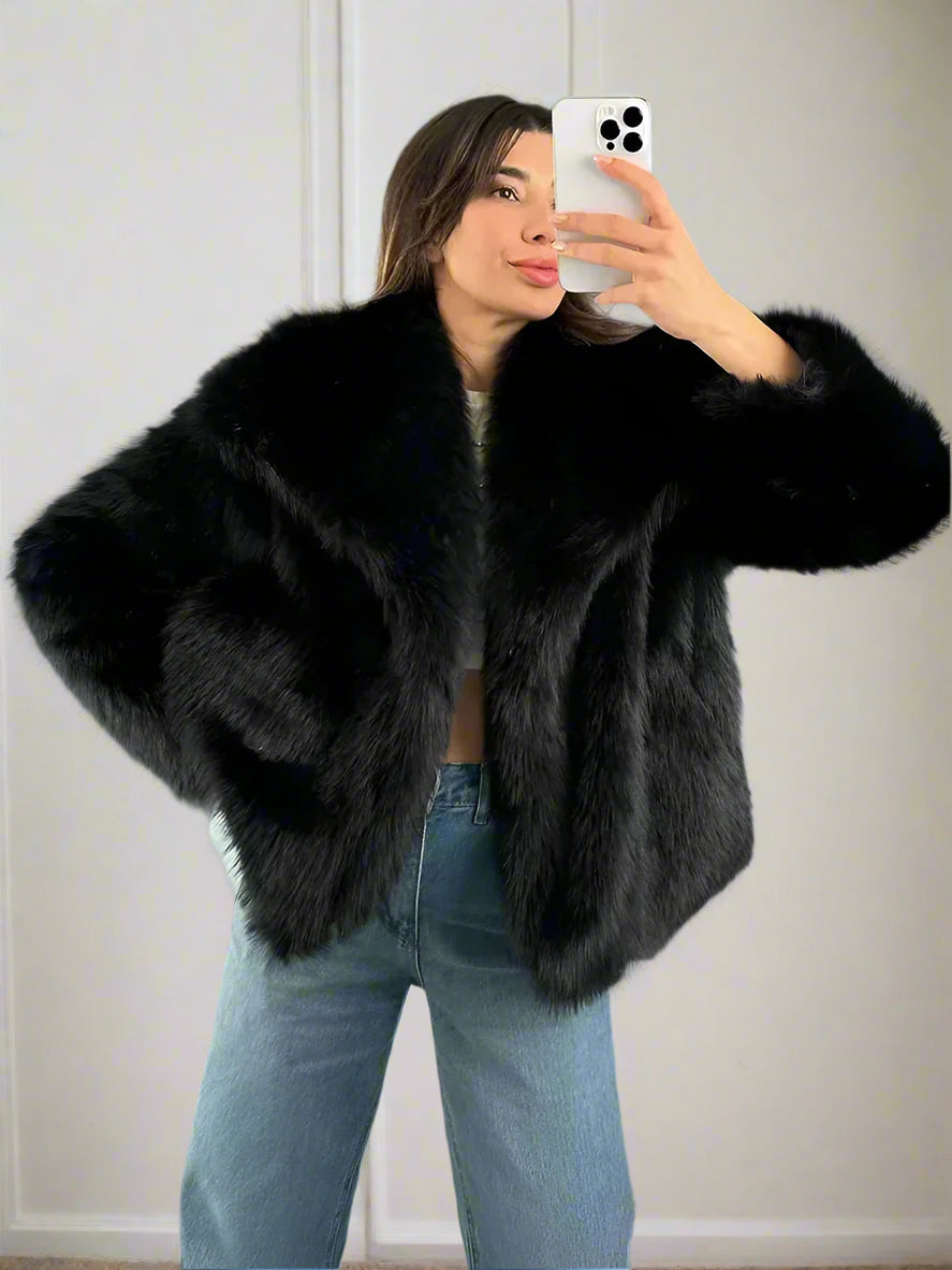 Frosted Allure Fur Coat