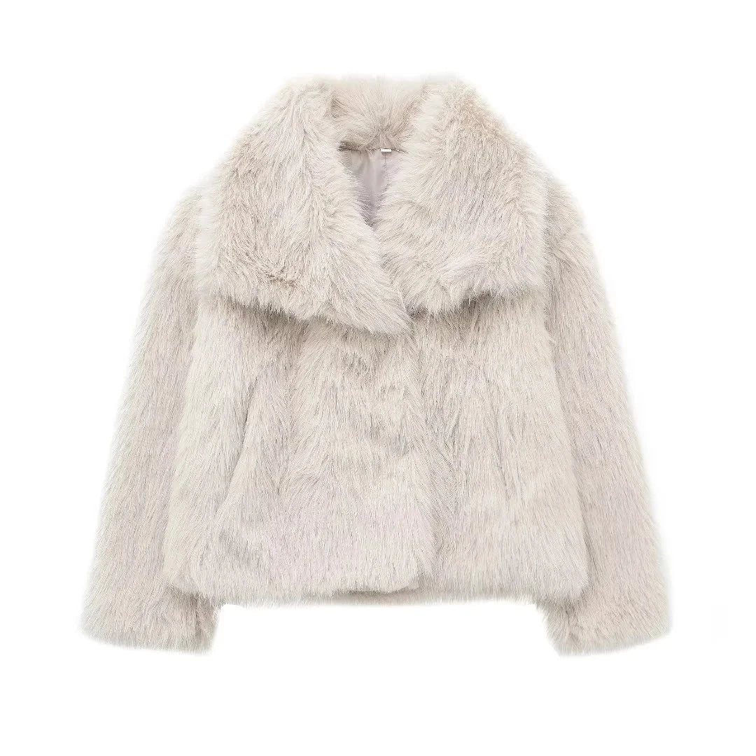 Frosted Allure Fur Coat